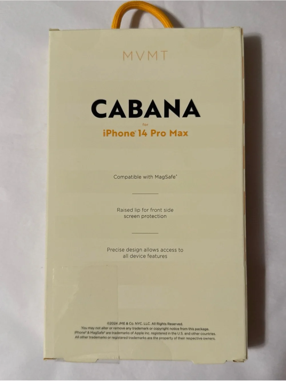 MVMT Cabana Stripe MagSafe iPhone Case in Yellow & White